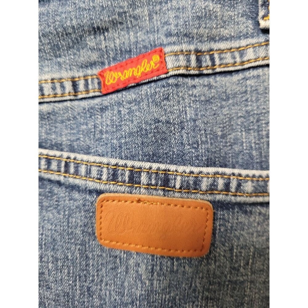Wrangler Jeans Womens 7 Blue Straight Leg Stretch 5-Pocket 1018MWZSW 28x29 - Picture 5 of 14